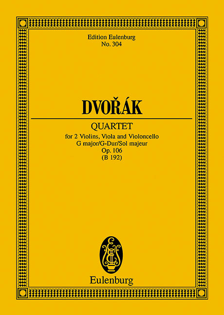 String Quartet G major op. 106 B 192 - Dvorák, Antonín