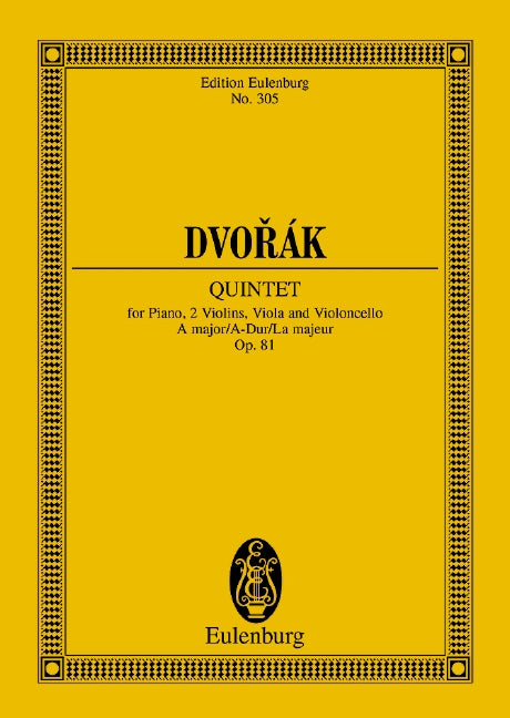 Quintet A major op. 81 B 155 - Dvorák, Antonín