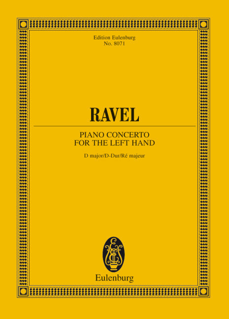Piano Concerto for the Left Hand D major - Ravel, Maurice