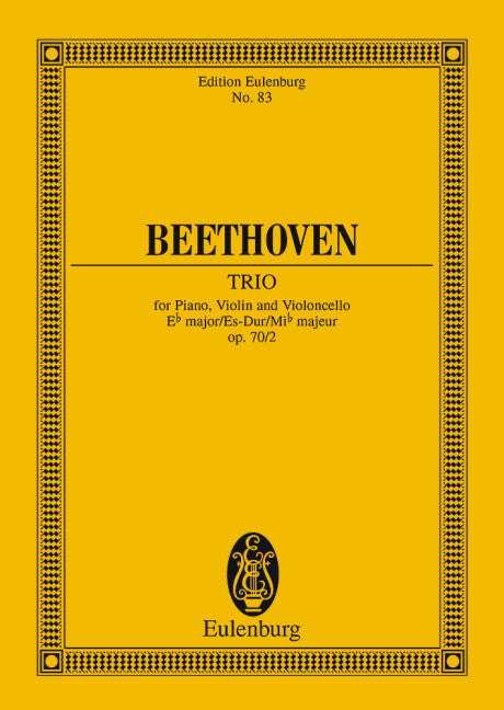 Piano Trio No. 6 Eb major op. 70/2 - Beethoven, Ludwig van