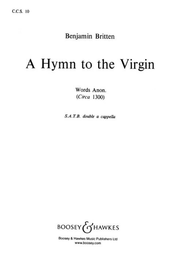 A Hymn To The Virgin - B. Britten