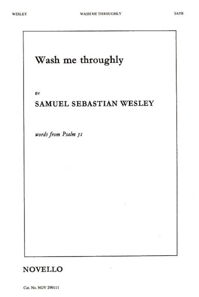 Wash Me Throughly - S. S. Wesley