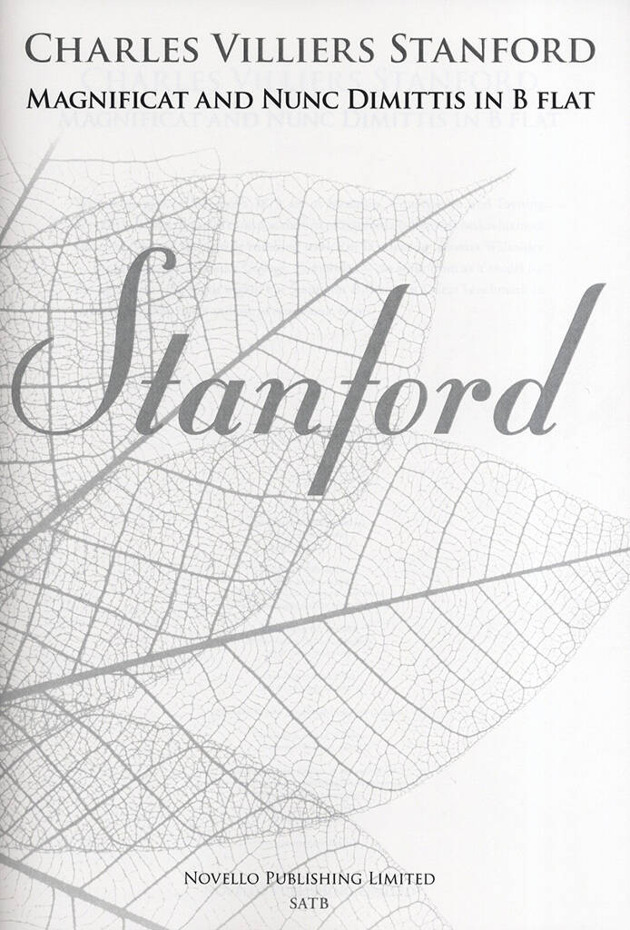 Magnificat And Nunc Dimittis In B Flat - C. V. Stanford