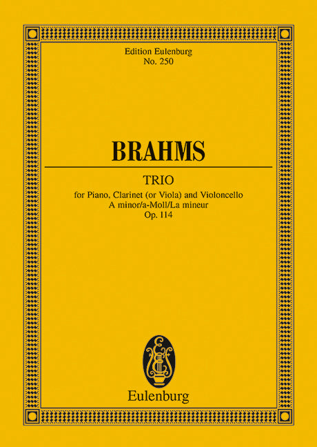Trio A minor op. 114 - Brahms, Johannes