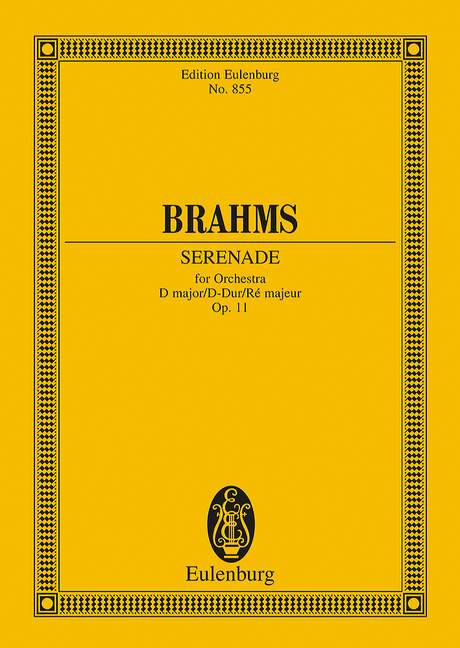 Serenade for Orchestra D major op. 11 - Brahms, Johannes