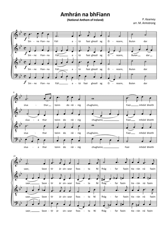 Amhrán na bhFiann- SATB choir