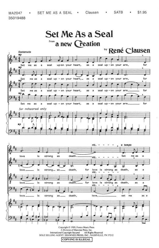 Set Me As A Seal - René Clausen