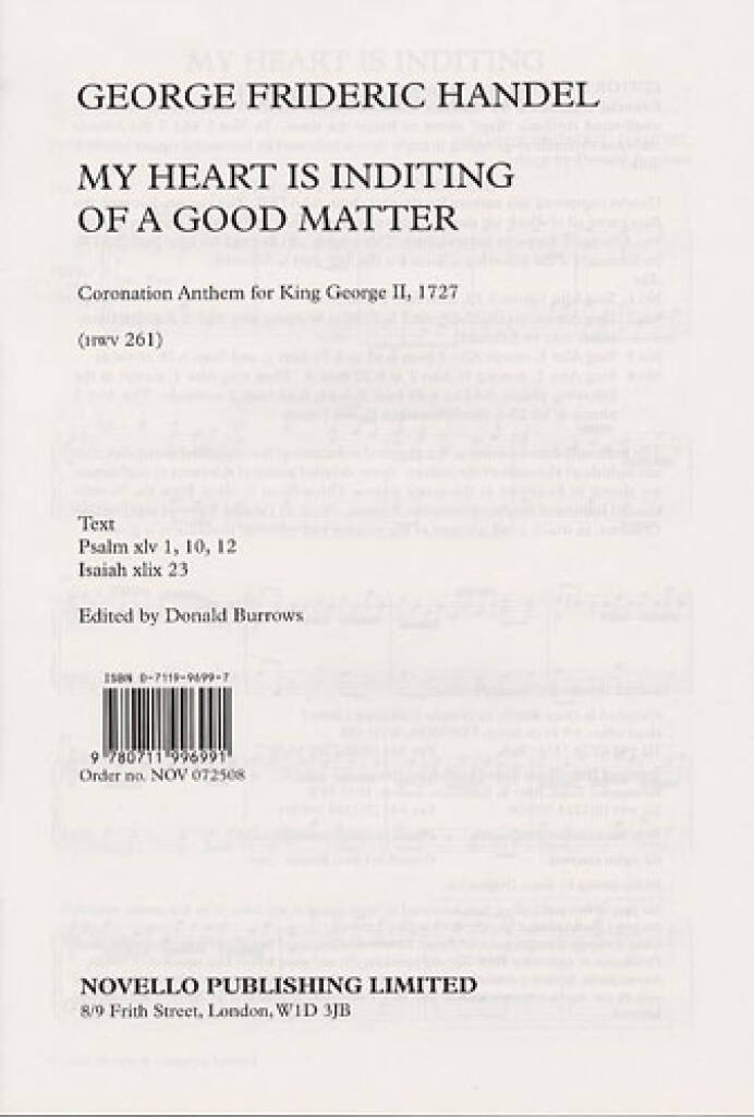 My Heart Is Inditing Of A Good Matter