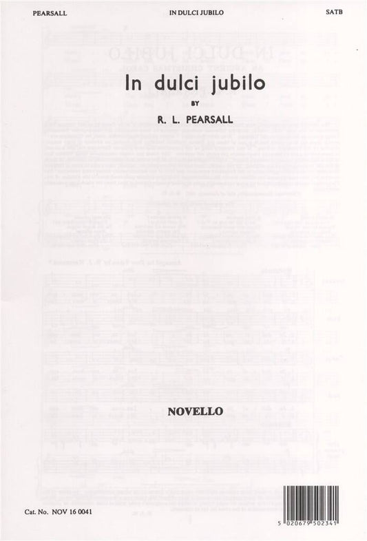 In Dulci Jubilo - arr. R. L. Pearsall