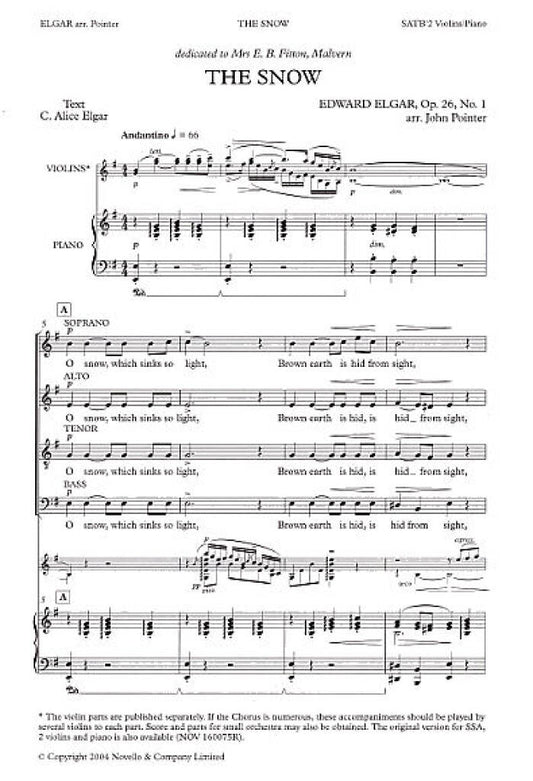 The Snow - Edward Elgar