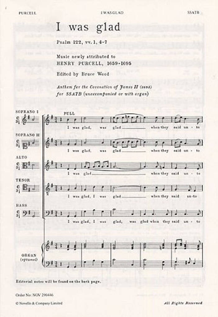 I Was Glad - Henry Purcell