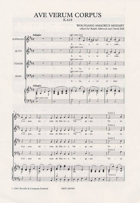 Ave Verum Corpus - W. A. Mozart