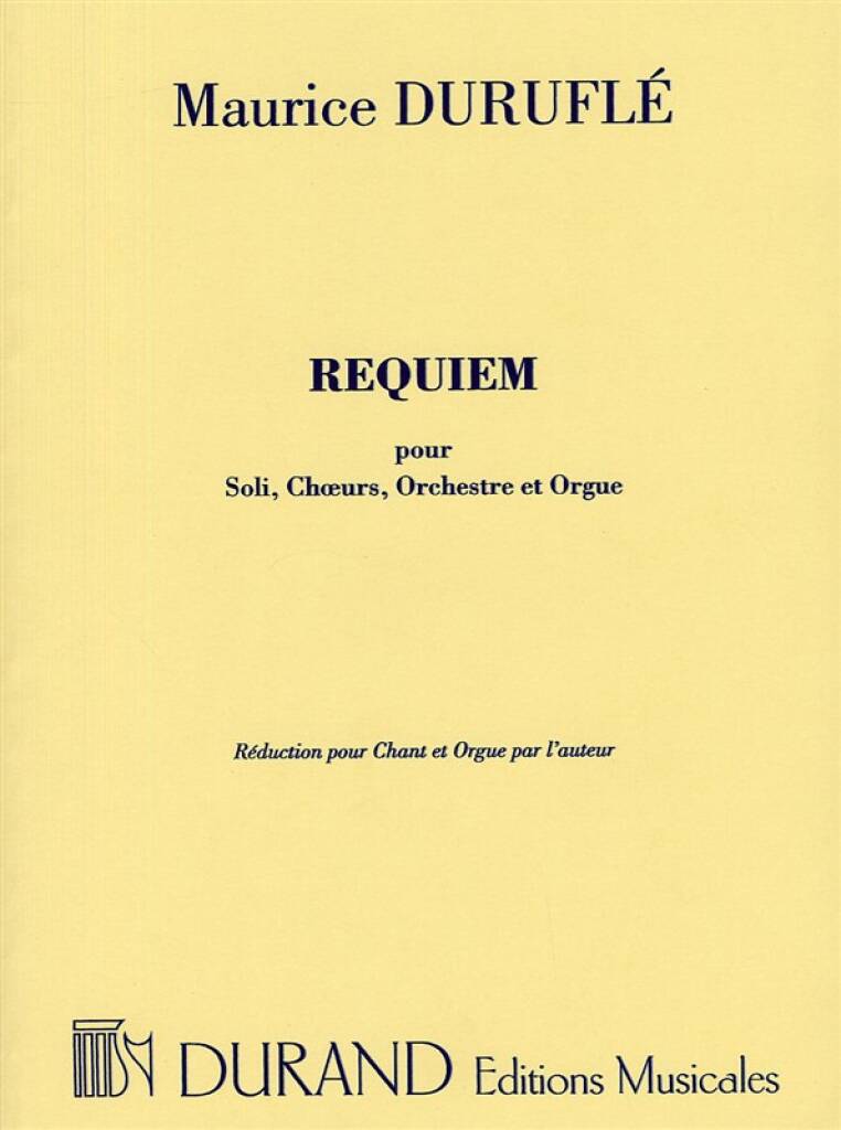 Requiem Opus 9 - Choral Score - M. Duruflé