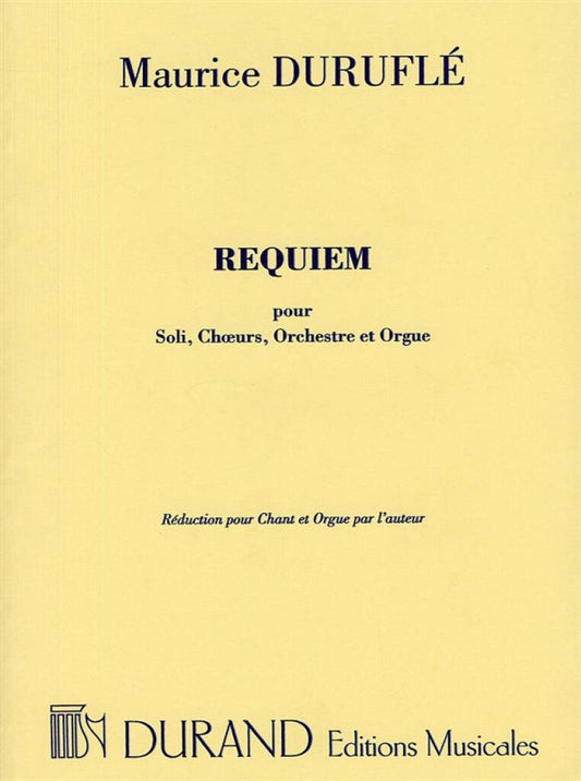 Requiem Opus 9 - Choral Score - M. Duruflé
