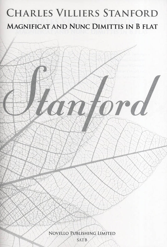 Magnificat And Nunc Dimittis In B Flat - C. V. Stanford